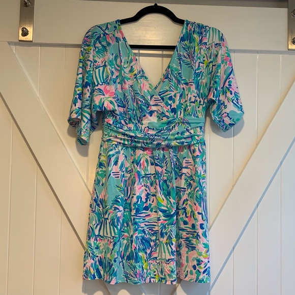 ❌SOLD❌Lilly Pulitzer Cabana Cocktail Parigi Romper - Picture 2 of 2